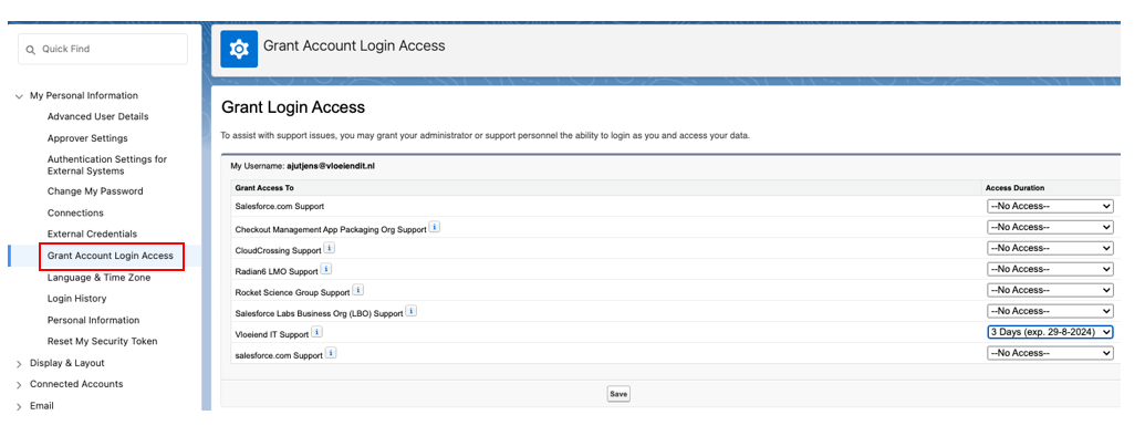 Grant Login Access - FILE 365